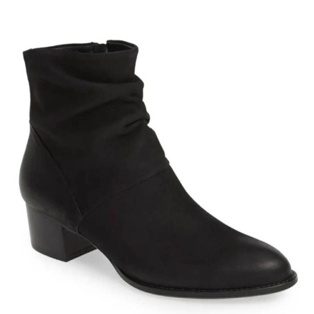 PAUL GREEN Brianna Black Slouch Bootie Size 5.5(US8)